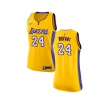 Women Nike Los Angeles Lakers #24 Kobe Bryant Gold NBA Swingman Icon Edition Jersey