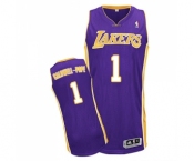 Youth Adidas Los Angeles Lakers #1 Kentavious Caldwell-Pope Authentic Purple Road NBA Jersey