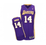 Youth Adidas Los Angeles Lakers #14 Brandon Ingram Authentic Purple Road NBA Jersey