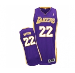 Youth Adidas Los Angeles Lakers #22 Elgin Baylor Authentic Purple Road NBA Jersey
