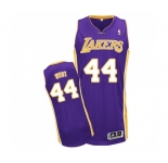 Youth Adidas Los Angeles Lakers #44 Jerry West Authentic Purple Road NBA Jersey