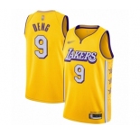 Youth Los Angeles Lakers #9 Luol Deng Swingman Gold Basketball Jersey - 2019-20 City Edition