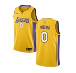 Youth Nike Los Angeles Lakers #0 Kyle Kuzma Swingman Gold Home NBA Jersey - Icon Edition