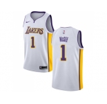 Youth Nike Los Angeles Lakers #1 JaVale McGee White NBA Swingman Association Edition Jersey