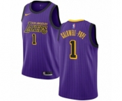 Youth Nike Los Angeles Lakers #1 Kentavious Caldwell-Pope Swingman Purple NBA Jersey - City Edition