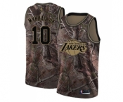 Youth Nike Los Angeles Lakers #10 Sviatoslav Mykhailiuk Swingman Camo Realtree Collection NBA Jersey