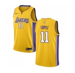 Youth Nike Los Angeles Lakers #11 Brook Lopez Swingman Gold Home NBA Jersey - Icon Edition