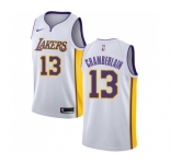 Youth Nike Los Angeles Lakers #13 Wilt Chamberlain Swingman White NBA Jersey - Association Edition