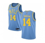 Youth Nike Los Angeles Lakers #14 Brandon Ingram Swingman Blue Hardwood Classics NBA Jersey
