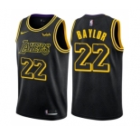 Youth Nike Los Angeles Lakers #22 Elgin Baylor Swingman Black NBA Jersey - City Edition