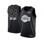 Youth Nike Los Angeles Lakers #24 Kobe Bryant Black NBA Jordan Swingman 2018 All-Star Game Jersey