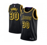 Youth Nike Los Angeles Lakers #30 Julius Randle Swingman Black NBA Jersey - City Edition