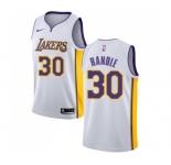 Youth Nike Los Angeles Lakers #30 Julius Randle Swingman White NBA Jersey - Association Edition