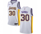 Youth Nike Los Angeles Lakers #30 Julius Randle Swingman White NBA Jersey - Association Edition