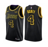 Youth Nike Los Angeles Lakers #4 Byron Scott Swingman Black NBA Jersey - City Edition