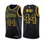Youth Nike Los Angeles Lakers #44 Jerry West Swingman Black NBA Jersey - City Edition