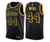 Youth Nike Los Angeles Lakers #44 Jerry West Swingman Black NBA Jersey - City Edition