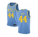 Youth Nike Los Angeles Lakers #44 Jerry West Swingman Blue Hardwood Classics NBA Jersey