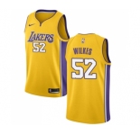 Youth Nike Los Angeles Lakers #52 Jamaal Wilkes Swingman Gold Home NBA Jersey - Icon Edition