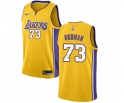 Youth Nike Los Angeles Lakers #73 Dennis Rodman Swingman Gold Home NBA Jersey - Icon Edition