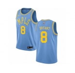Youth Nike Los Angeles Lakers #8 Kobe Bryant Authentic Blue Hardwood Classics NBA Jersey