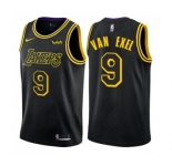 Youth Nike Los Angeles Lakers #9 Nick Van Exel Swingman Black NBA Jersey - City Edition