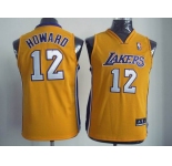 youth nba los angeles lakers #12 dwight howard yellow