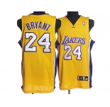 youth nba los angeles lakers #24 kobe bryant yellow
