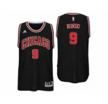 Men Chicago Bulls #9 Rajon Rondo Alternate Black New Swingman Jersey