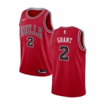 Men's Nike Chicago Bulls #2 Jerian Grant Swingman Red Road NBA Jersey - Icon Edition