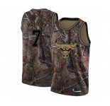Men's Nike Chicago Bulls #7 Justin Holiday Swingman Camo Realtree Collection NBA Jersey