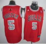 nba chicago bulls #5 boozer red[grey number][2011  revolution 30]