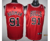 nba chicago bulls #91 rodman red