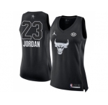 Women Nike Chicago Bulls #23 Michael Jordan Black NBA Jordan Swingman 2018 All-Star Game Jersey