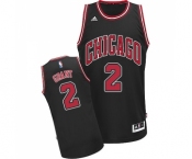 Women's Adidas Chicago Bulls #2 Jerian Grant Swingman Black Alternate NBA Jersey
