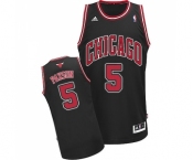 Women's Adidas Chicago Bulls #5 John Paxson Swingman Black Alternate NBA Jersey