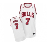 Women's Adidas Chicago Bulls #7 Toni Kukoc Swingman White Home NBA Jersey