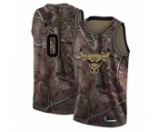 Women's Chicago Bulls #0 Coby White Swingman Camo Realtree Collection Basketball Jersey