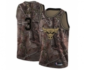 Women's Nike Chicago Bulls #3 Omer Asik Swingman Camo Realtree Collection NBA Jersey