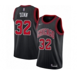 Youth Chicago Bulls #32 Kris Dunn Swingman Black Finished Basketball Jersey - Statement Edition