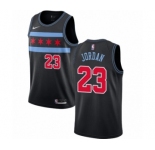 Youth Nike Chicago Bulls #23 Michael Jordan Swingman Black NBA Jersey - City Edition