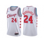 Youth Nike Chicago Bulls #24 Lauri Markkanen Swingman White NBA Jersey - City Edition