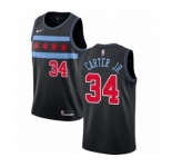 Youth Nike Chicago Bulls #34 Wendell Carter Jr. Swingman Black NBA Jersey - City Edition