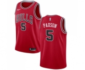 Youth Nike Chicago Bulls #5 John Paxson Swingman Red Road NBA Jersey - Icon Edition