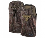 Youth Nike Chicago Bulls #7 Justin Holiday Swingman Camo Realtree Collection NBA Jersey