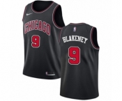 Youth Nike Chicago Bulls #9 Antonio Blakeney Swingman Black NBA Jersey Statement Edition