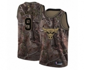 Youth Nike Chicago Bulls #9 Antonio Blakeney Swingman Camo Realtree Collection NBA Jersey
