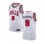 Youth Nike Chicago Bulls #9 Antonio Blakeney Swingman White NBA Jersey - Association Edition