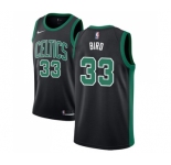 Men's Adidas Boston Celtics #33 Larry Bird Swingman Black NBA Jersey - Statement Edition
