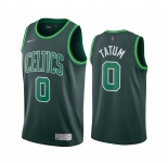 Men's Boston Celtics #0 Jayson Tatum Green NBA Swingman 2020-21 Earned Edition Jersey